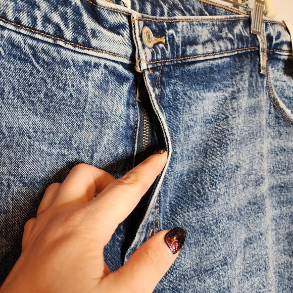 NWT Abercrombie Plus Size 24 the skinny highrise distressed jeans. - Picture 9 of 15